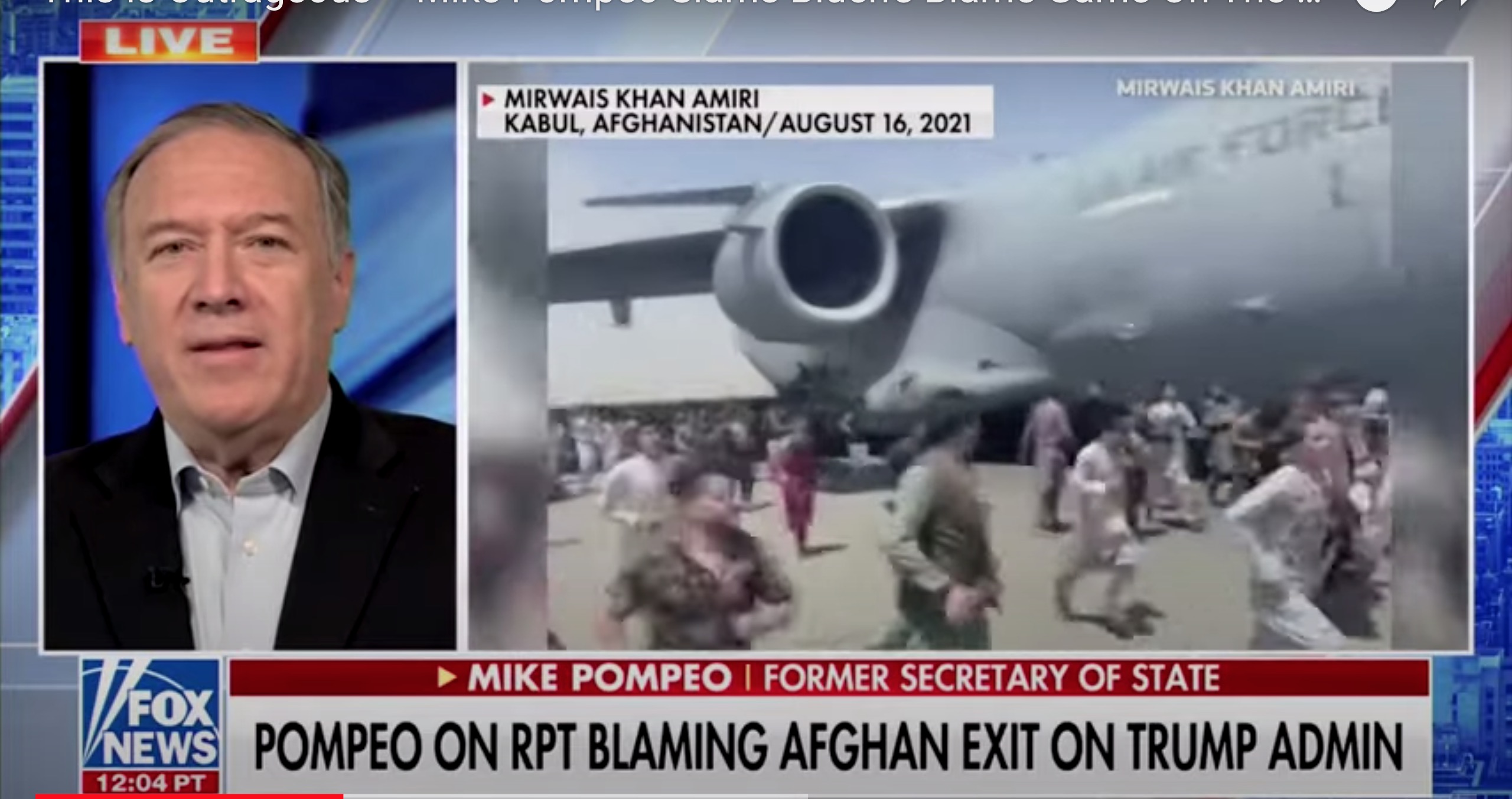 Pompeo Lights Up Kirby Over Report Blaming Afghanistan Exit On Trump ...