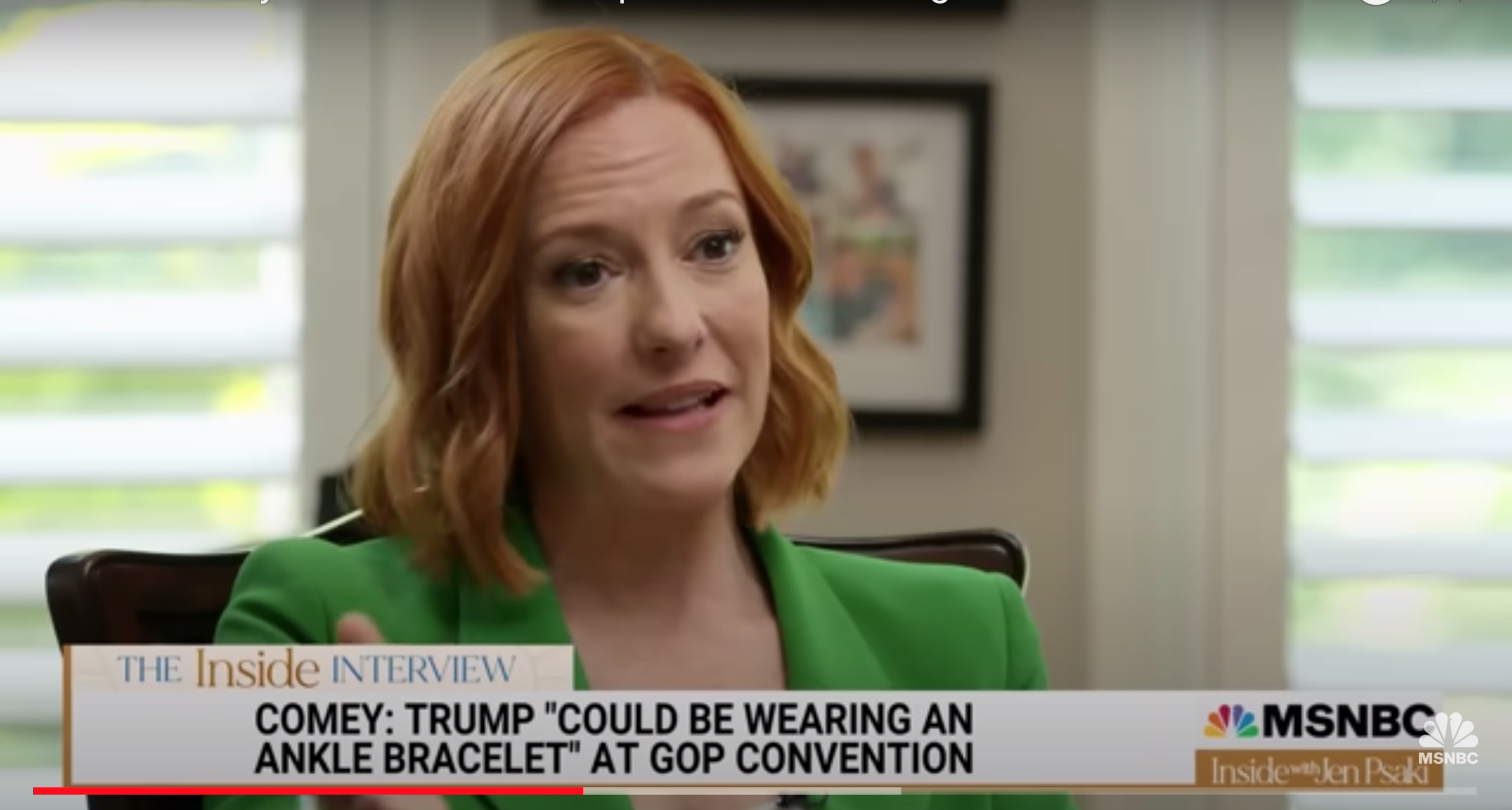 WATCH: Comey And Psaki Daydream About Trump In An Ankle Bracelet… On A ...